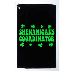 Shenanigans Coordinator Shirt Wo St Patricks Day Teacher Platinum Collection Golf Towel