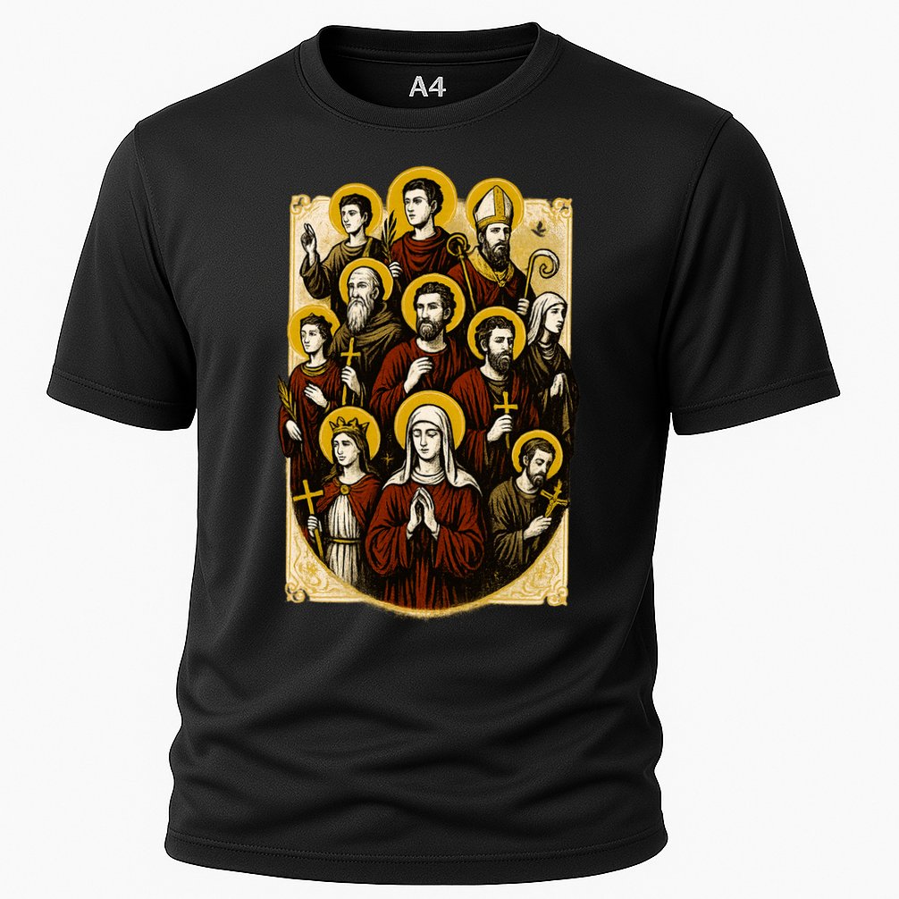 Saints Collage Cooling Performance Crew T-Shirt