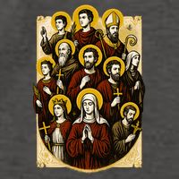 Saints Collage Vector Backpack
