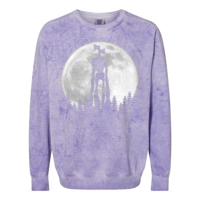 Supernatural Cryptid Siren Head Moon Colorblast Crewneck Sweatshirt