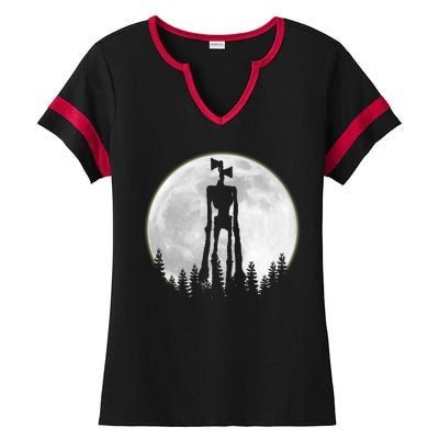 Supernatural Cryptid Siren Head Moon Ladies Halftime Notch Neck Tee