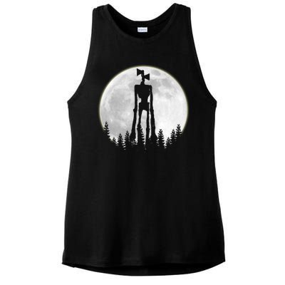 Supernatural Cryptid Siren Head Moon Ladies PosiCharge Tri-Blend Wicking Tank