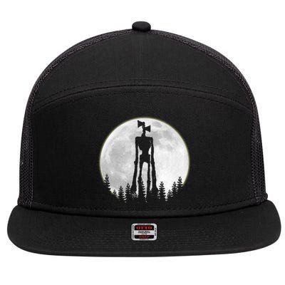 Supernatural Cryptid Siren Head Moon 7 Panel Mesh Trucker Snapback Hat