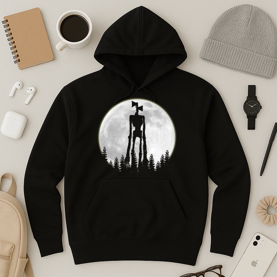 Supernatural Cryptid Siren Head Moon Hoodie
