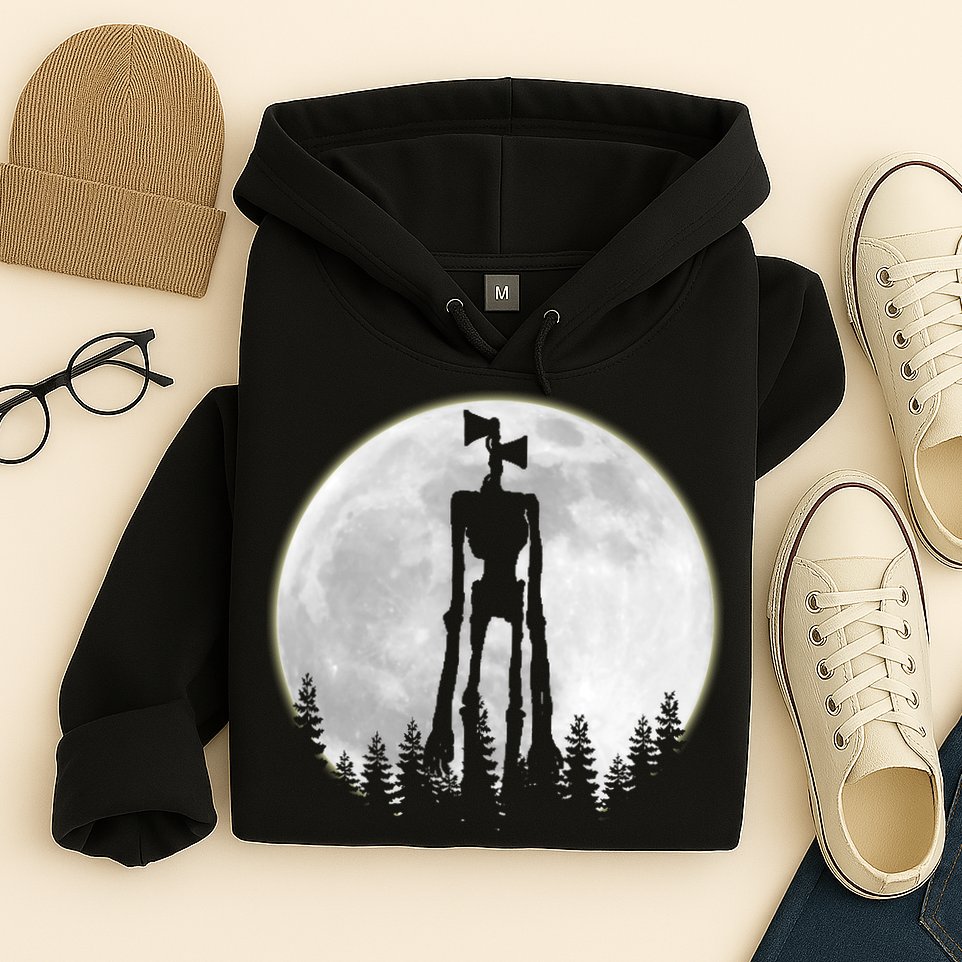 Supernatural Cryptid Siren Head Moon Hoodie