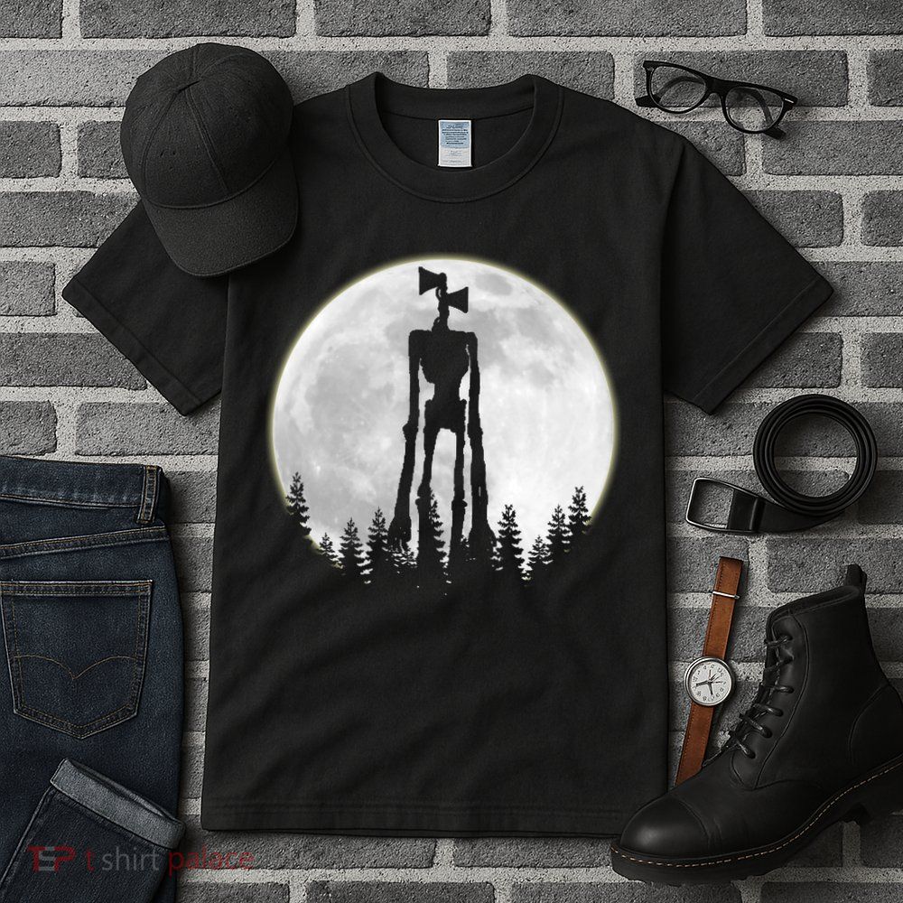 Supernatural Cryptid Siren Head Moon Tall T-Shirt