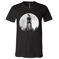 Supernatural Cryptid Siren Head Moon V-Neck T-Shirt