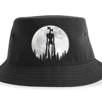 Supernatural Cryptid Siren Head Moon Sustainable Bucket Hat