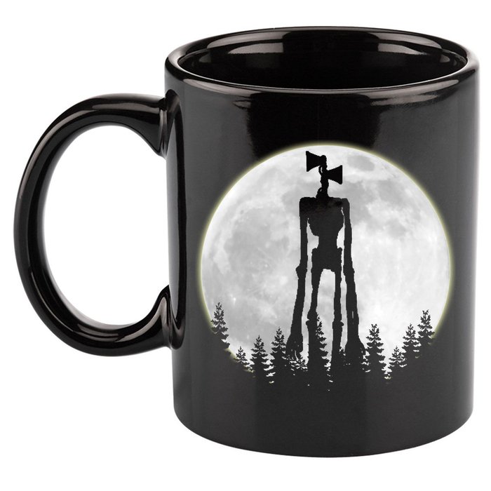 Supernatural Cryptid Siren Head Moon 11oz C Handle Ceramic Mug