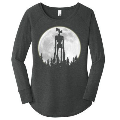 Supernatural Cryptid Siren Head Moon Women's Perfect Tri Tunic Long Sleeve Shirt