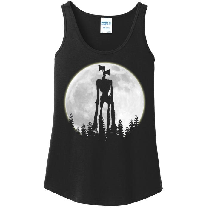 Supernatural Cryptid Siren Head Moon Ladies Essential Tank