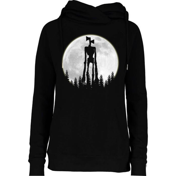 Supernatural Cryptid Siren Head Moon Womens Funnel Neck Pullover Hood