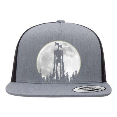 Supernatural Cryptid Siren Head Moon Flat Bill Trucker Hat