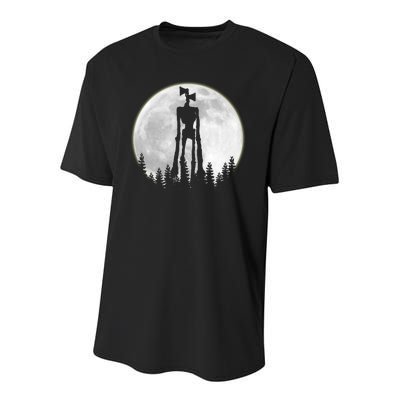 Supernatural Cryptid Siren Head Moon Youth Performance Sprint T-Shirt