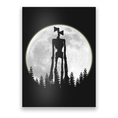 Supernatural Cryptid Siren Head Moon Poster