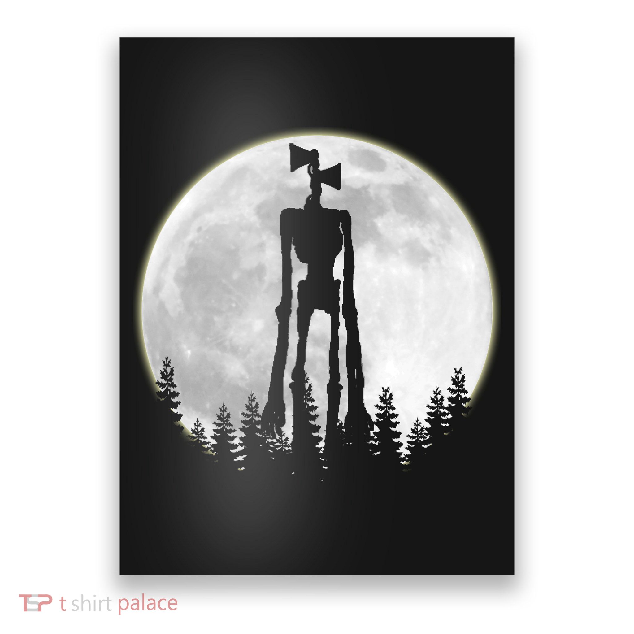 Supernatural Cryptid Siren Head Moon Poster