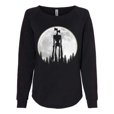 Supernatural Cryptid Siren Head Moon Womens California Wash Sweatshirt