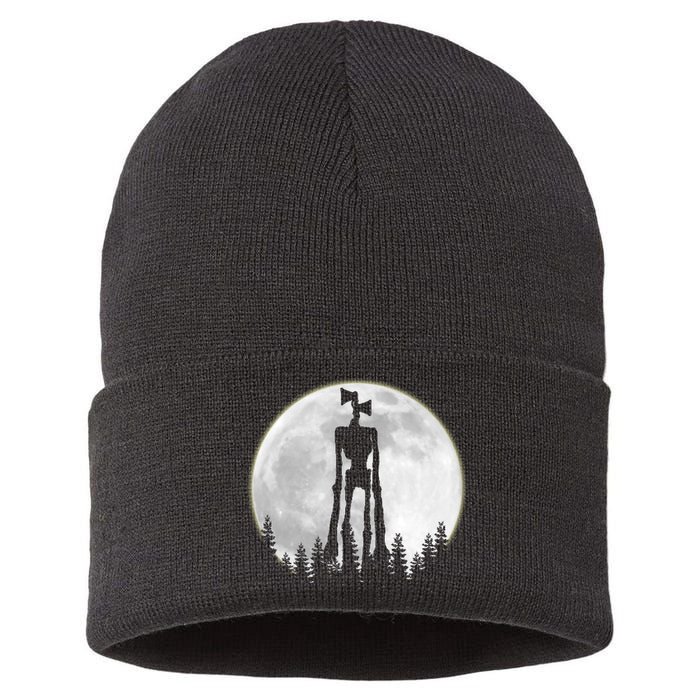 Supernatural Cryptid Siren Head Moon Sustainable Knit Beanie