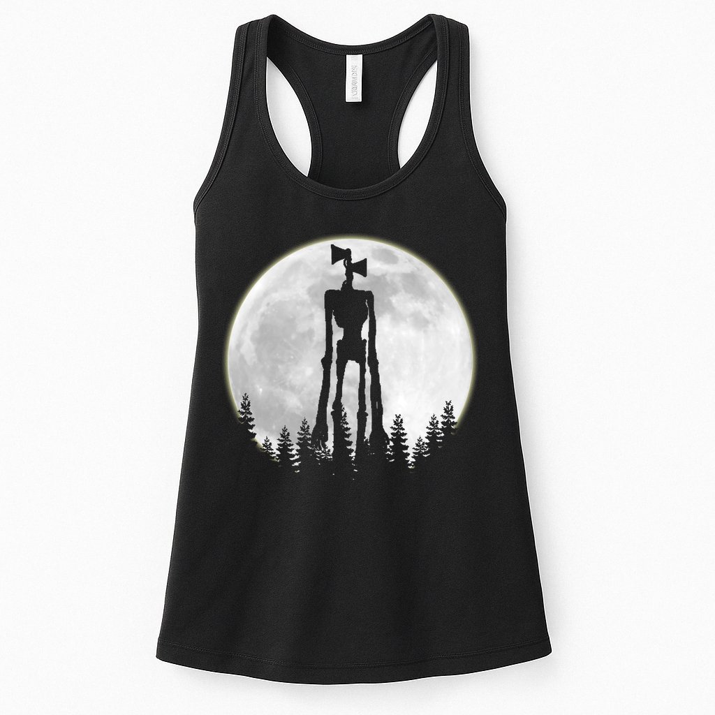 Supernatural Cryptid Siren Head Moon Womens Tank Top