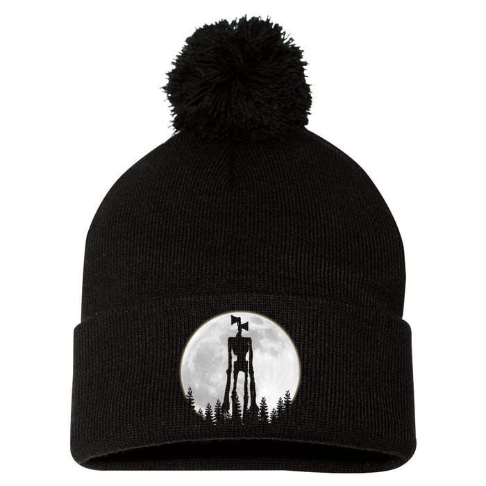 Supernatural Cryptid Siren Head Moon Pom Pom 12in Knit Beanie