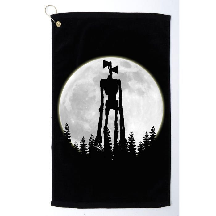 Supernatural Cryptid Siren Head Moon Golf Towel