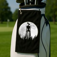 Supernatural Cryptid Siren Head Moon Golf Towel