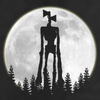 Supernatural Cryptid Siren Head Moon Golf Towel