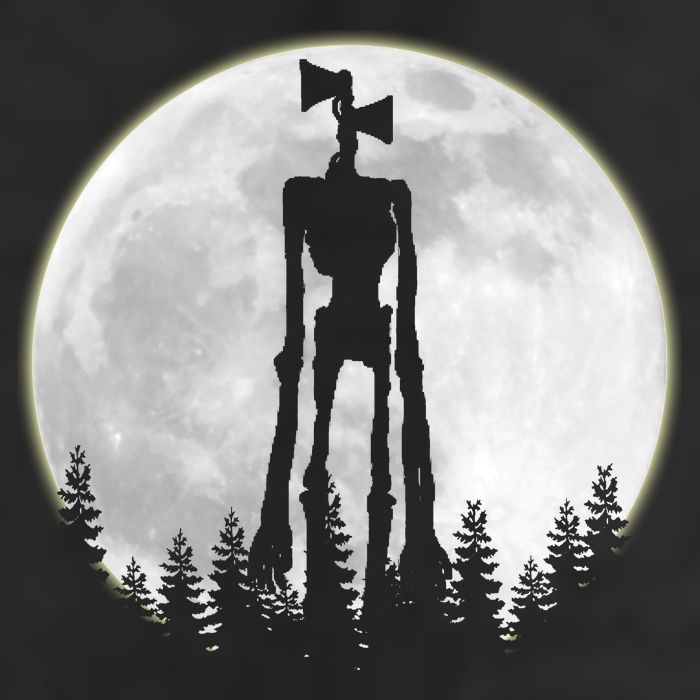Supernatural Cryptid Siren Head Moon Golf Towel