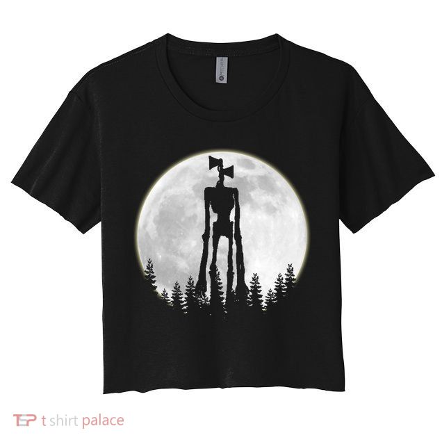 Supernatural Cryptid Siren Head Moon Crop Top