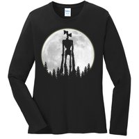 Supernatural Cryptid Siren Head Moon Ladies Long Sleeve Shirt