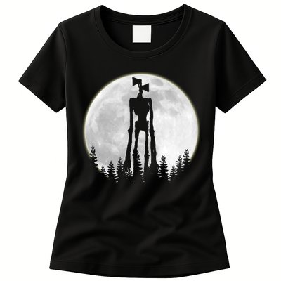 Supernatural Cryptid Siren Head Moon Womens T-Shirt
