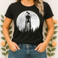 Supernatural Cryptid Siren Head Moon Womens T-Shirt
