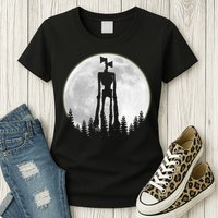 Supernatural Cryptid Siren Head Moon Womens T-Shirt