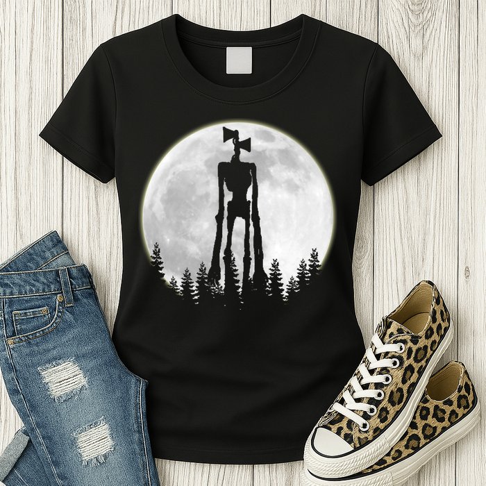 Supernatural Cryptid Siren Head Moon Womens T-Shirt