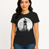 Supernatural Cryptid Siren Head Moon Womens T-Shirt