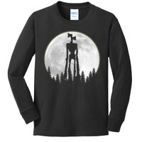 Supernatural Cryptid Siren Head Moon Kids Long Sleeve Shirt