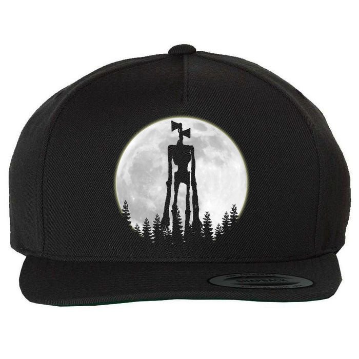 Supernatural Cryptid Siren Head Moon Wool Snapback Cap