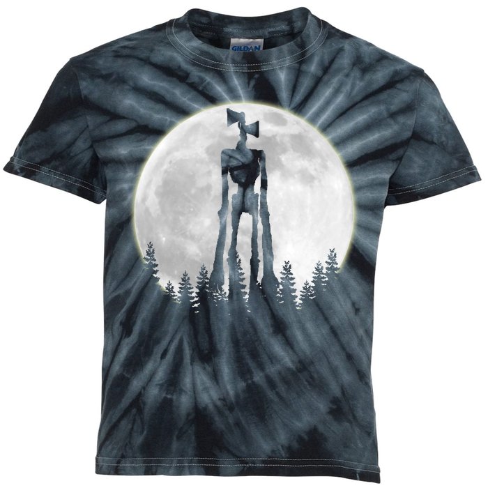 Supernatural Cryptid Siren Head Moon Kids Tie-Dye T-Shirt