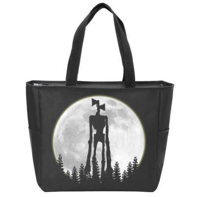 Supernatural Cryptid Siren Head Moon Zip Tote Bag