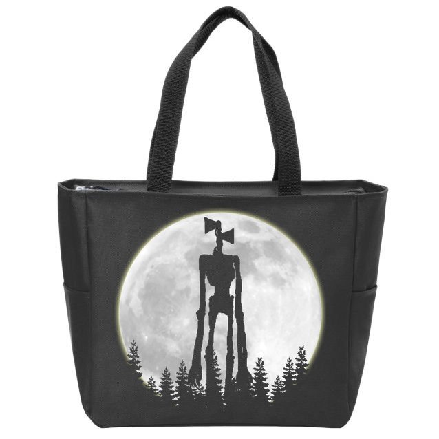 Supernatural Cryptid Siren Head Moon Zip Tote Bag