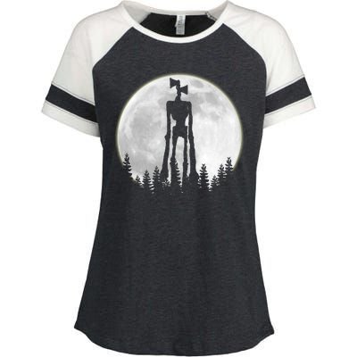 Supernatural Cryptid Siren Head Moon Enza Ladies Jersey Colorblock Tee