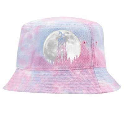 Supernatural Cryptid Siren Head Moon Tie-Dyed Bucket Hat