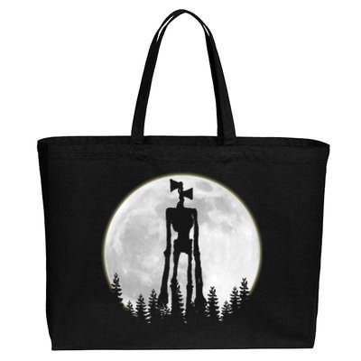 Supernatural Cryptid Siren Head Moon Cotton Canvas Jumbo Tote