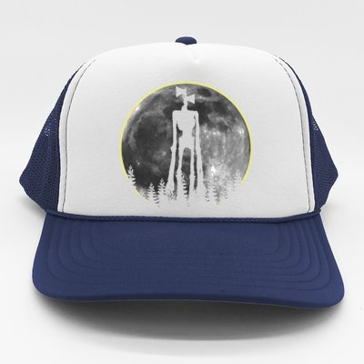 Supernatural Cryptid Siren Head Moon Trucker Hat