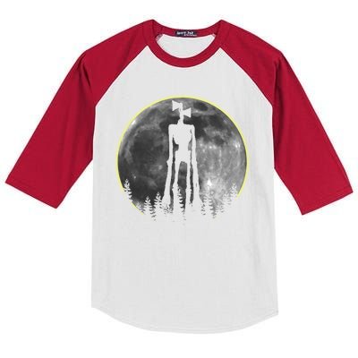 Supernatural Cryptid Siren Head Moon Kids Colorblock Raglan Jersey