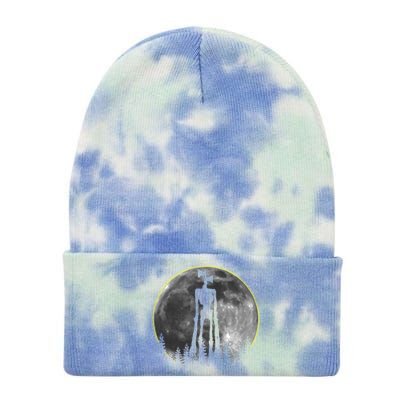 Supernatural Cryptid Siren Head Moon Tie Dye 12in Knit Beanie