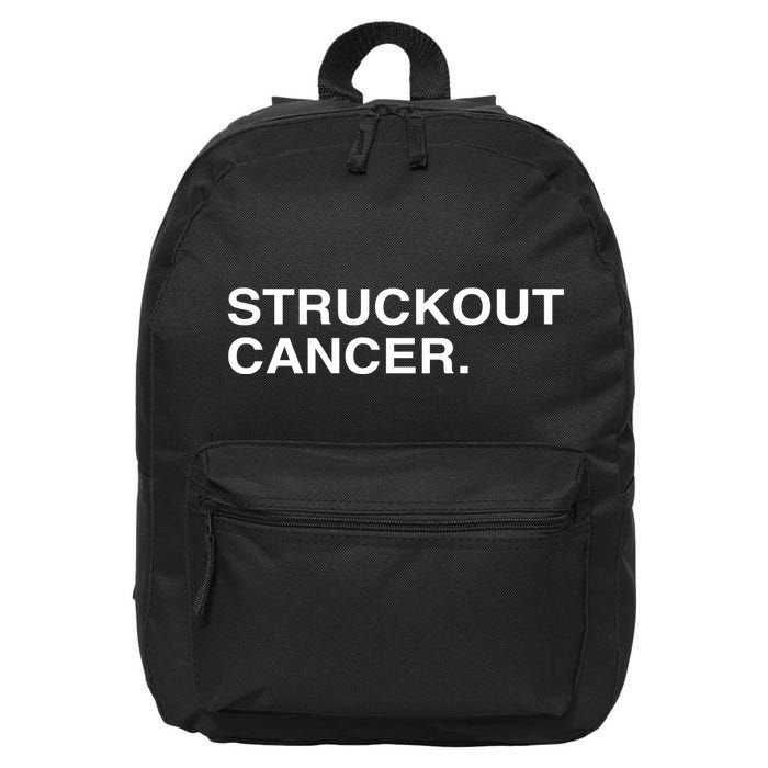 Struckout Cancer 16 in Basic Backpack