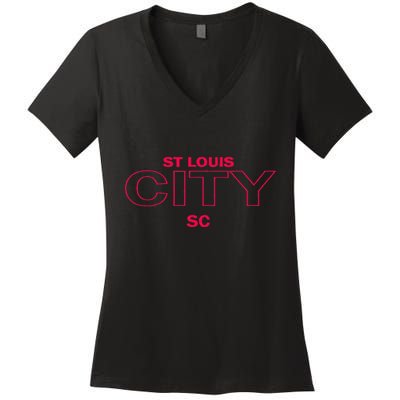 Stl City Women's V-Neck T-Shirt