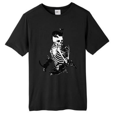 Skeleton Cat Skull Kitty Cute Cat Goth Halloween Tall Fusion ChromaSoft Performance T-Shirt