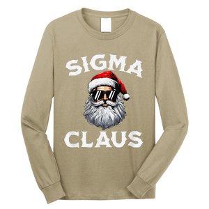 Sigma Claus Santa Funny Christmas Rizz Male The Rizzler Meme Long Sleeve Shirt